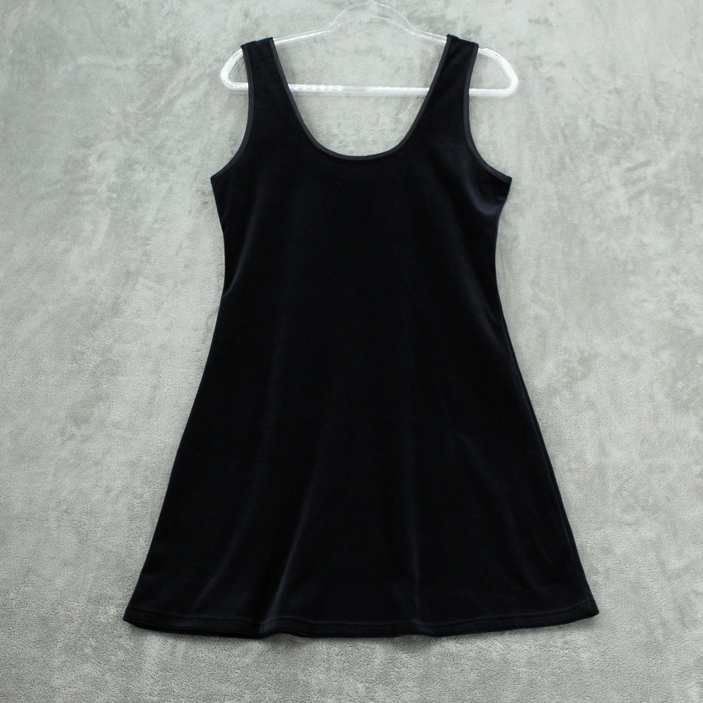 Vintage Private Luxuries Dress Women Medium Velvet Velour Mini A Line Stretch